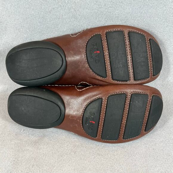 Clarks Privo Brown Leather Mules Womens Size 9M Shoes 75799 - Picture 8 of 12